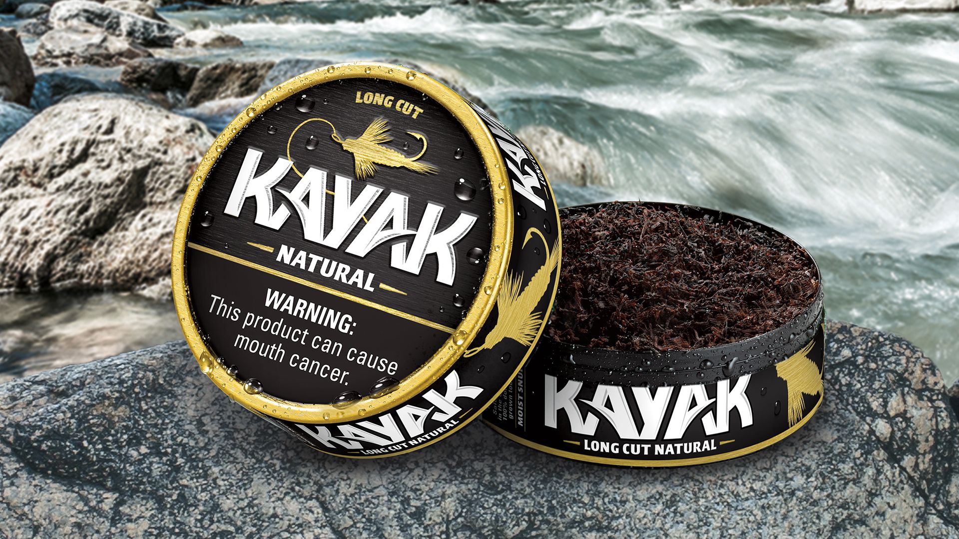 Natural Long Cut Moist Snuff Tobacco Kayak Tobacco