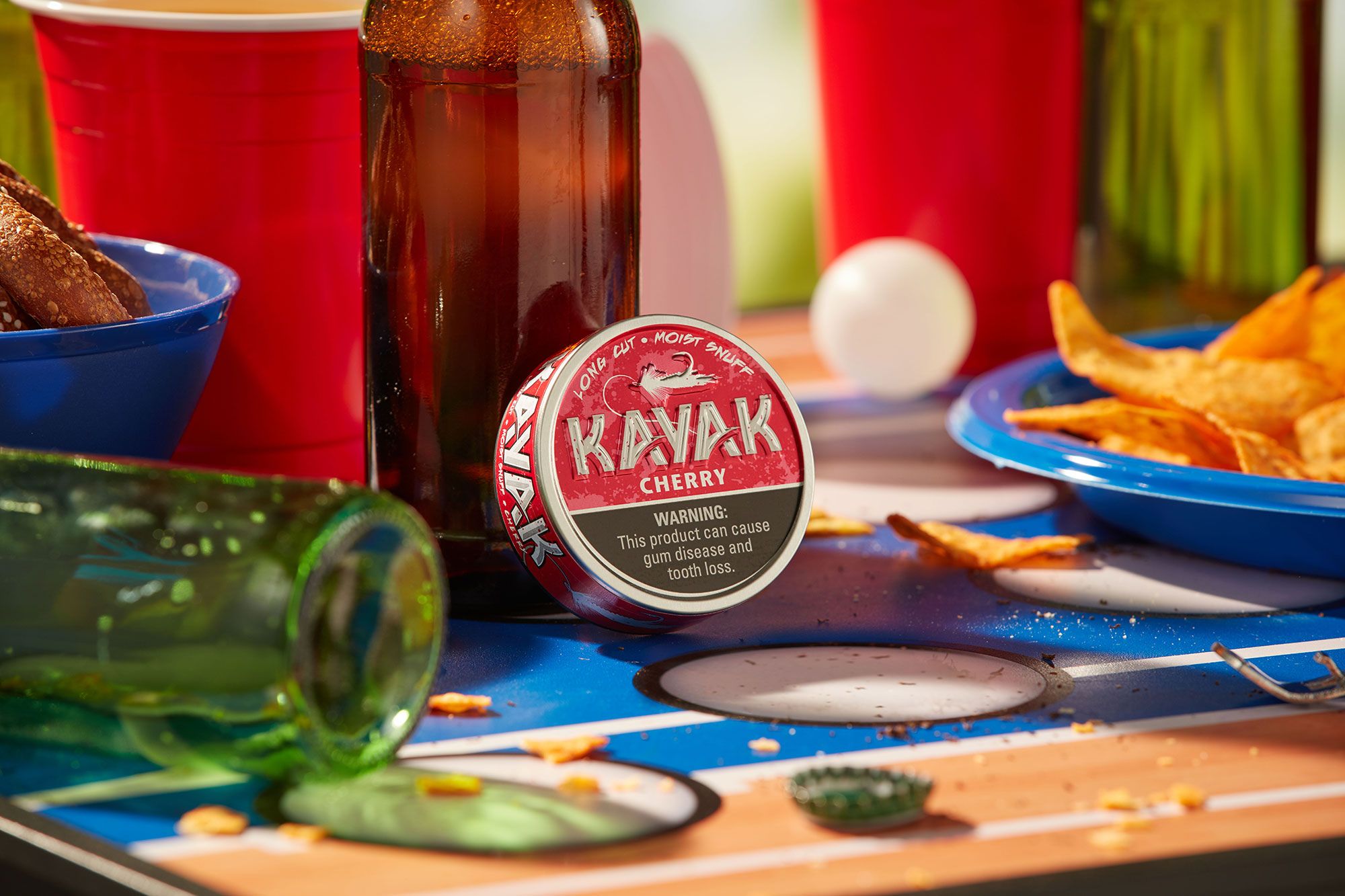 Cherry Long Cut Moist Snuff Tobacco Kayak Tobacco